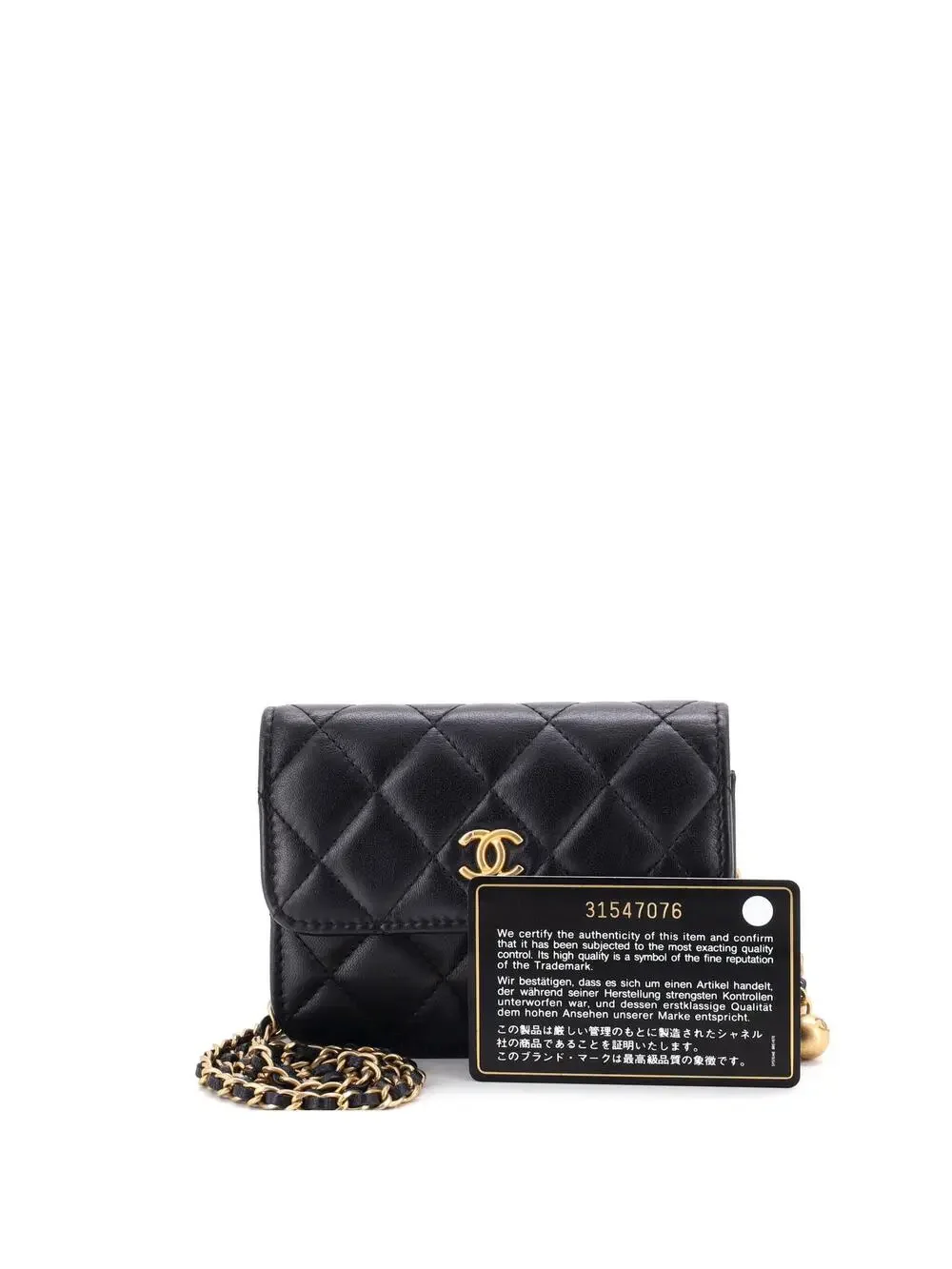 Chanel Pearl Crush Flap Clutch With #321073C28B